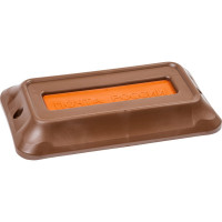 Почтовый ящик Цикл ПРЕМИУМ c пл. защелкой и накладкой, коричневый с орлом 4607156366125