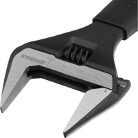 Разводной ключ GROSS 200 мм CrV, тонкие губки, защитные насадки 15568