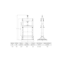 Гаражный гидравлический пресс с ручным приводом Станкоимпорт SD0808B