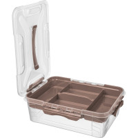 Универсальный ящик Econova Grand Box с замками и вставкой-органайзером, 10 л 433224314
