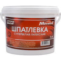 Шпаклевка латексная (5 кг; супербелая) Movatex Т05875