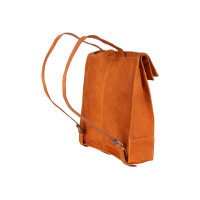 Рюкзак-сумка Klondike DIGGER Mara, натуральная кожа, цвета коньяк, 32.5x36.5x11 см KD1070-04