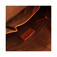 Рюкзак-сумка Klondike DIGGER Mara, натуральная кожа, цвета коньяк, 32.5x36.5x11 см KD1070-04