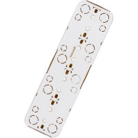 Розетка Bylectrica 4-местная ОУ с заз.конт. со шторкой, серия ВАРИАНТ, белый, РА16-0186