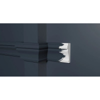 Стеновой молдинг Decor-Dizayn ударопрочный влагостойкий под покраску 59Х21Х2000мм 161А