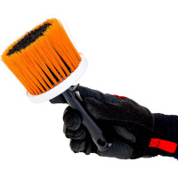 Маховая кисть DECOR d 110 мм, синтетическая щетина из полиэстера, пластиковый корпус 612-110