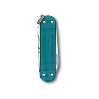 Нож-брелок Victorinox Classic SD Alox Colors Wild Jungle 58 мм, 5 функций, тёмно-бирюзовый 0.6221.242G