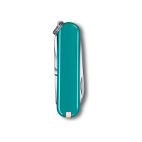 Нож-брелок Victorinox Classic SD Colors Mountain Lake 58 мм, 7 функций, тёмно-бирюзовый 0.6223.23G
