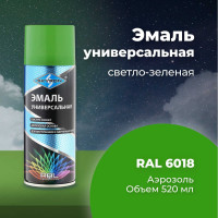 Универсальная акриловая эмаль SKYRON светло-зеленая RAL6018 SR-16018