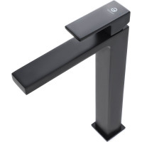 Смеситель для накладной раковины Agger Great черный A2812144