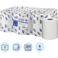 Полотенца бумажные д/дисп. Luscan PROFESSIONAL Luscan Professional 1слперф 300м 6рул/уп 486858