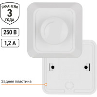 Светорегулятор поворотный TDM ELECTRIC RL 300Вт IP20 белый Ладога SQ1801-0109