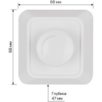 Светорегулятор поворотный TDM ELECTRIC RL 300Вт IP20 белый Ладога SQ1801-0109
