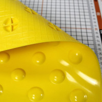 Тактильная плитка непреодолимое препятствие PALITRA TECHNOLOGY конусы шахматные 10шт 50245-3-PU-500x500x4-Y-10