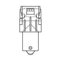 Автолампа OSRAM P21W, BA15s, LED, 2 шт., 6000 К, 12 В 7506DWP-02B