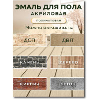 Акриловая эмаль для пола White House (темный шоколад; 0.8 кг) 15873