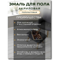 Акриловая эмаль для пола White House (темный шоколад; 0.8 кг) 15873