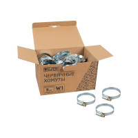 Хомут HELFER W1, 32-50 мм, оцинкованная сталь, уп. 50 шт. HF004042