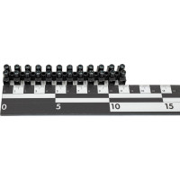 Клемник DKC Полипропилен черный, 12р, 85С, 450V, 24A, 4 мм.кв 1шт 43212PL R