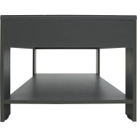 Журнальный стол Мебелик BeautyStyle 26 графит темный U961 стекло черное 4972