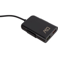 Автомобильное зарядное устройство для телефона и гаджетов DSV 4 USB с проводом R77009