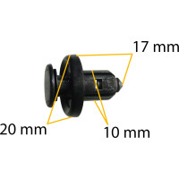 Автокрепеж для Acura/Honda 10 шт 91506S9A003, 91505S9A003, P370107 КрепАвто 0966