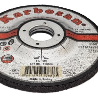 Диск шлифовальный по нержавеющей стали 115х6.4х22 мм INOX Karbosan KAR-910680