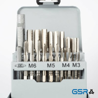 Набор ручных метчиков GSR DIN352 M3-M12 23 предмета 00708050