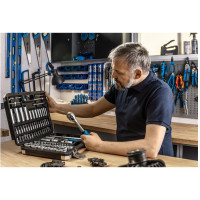 Футболка-поло HOEGERT TECHNIK TOBIAS хлопковая, темно-синяя, р. M /50/ HT5K428-M