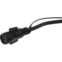 Шнур питания для подключения гирлянд ЭРА, IP65, 1,5 м, черный, каучук, 6А, 800Вт, 220В Б0051881