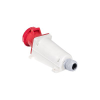 Розетка стационарная наружная EKF 134 3Р+РЕ 63А 380В IP67 ps-134-63-380