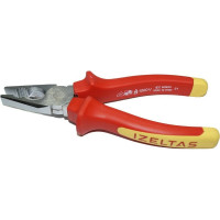 Диэлектрические комбинированные плоскогубцы IZELTAS 1000В, 160 мм 3020126160