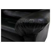 Диван Мягкий офис с механизмом двухместный черный МО203ЧН_MH