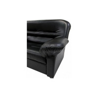 Диван Мягкий офис с механизмом двухместный черный МО203ЧН_MH