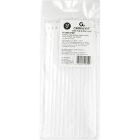 Хомуты-липучки на основе ленты Velcro Cablexpert 200x11 мм, белые, 12 шт. VT-200x11WT