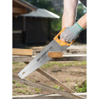 Ножовка по дереву Без бренда 400 мм, шаг зубьев 5 мм, пластиковая рукоятка 23162