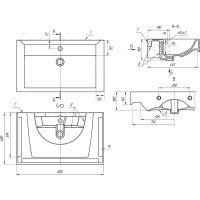 Мебельный умывальник Dreja Дрея Q 80 192185