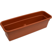 Балконное кашпо с поддоном Darel Plastic 5 0160 ДАР 60х20х17 см, 12 л, терракотовое 015169