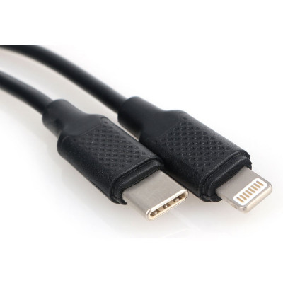 Кабель Cablexpert USB2.0, Type-C/Lightning, 3А, 20Вт, PD, медь, 1м, черный, пакет, CCP-USB-CMLM2-1M