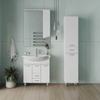 Тумба с раковиной Onika Моника 75 напольная, белая 107501