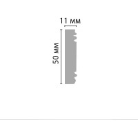 Молдинг Stenopol 50х11х2000 мм под покраску C7156
