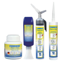 Пластичный материал WEICON Plast o Seal 300 г, сохраняет эластичность, синий wcn30000300