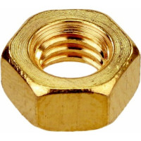 Шестигранная гайка DINFIX DIN 934, латунь, М5, 10 шт. 00-00001723