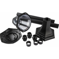 Садово-парковый напольный светильник ЭРА 4-гранный, черный, 112см, E27, IP44 У1 НТУ 0740002 4 Б0051192