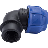 Компрессионный отвод VALFEX ПНД, с внутренней резьбой, 40x1" 1210012340100