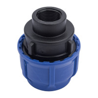 Компрессионная соединительная муфта VALFEX ПНД, с внутренней резьбой, 40x3/4" 121001240034