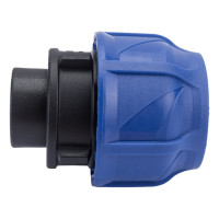 Компрессионная соединительная муфта VALFEX ПНД, с внутренней резьбой, 40x3/4" 121001240034