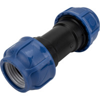 Компрессионный переходной тройник VALFEX ПНД, с наружной резьбой, 50-1"-50 1210025010050