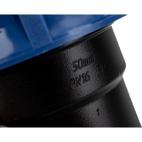 Компрессионный переходной тройник VALFEX ПНД, с наружной резьбой, 50-1"-50 1210025010050