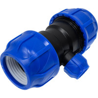 Компрессионный переходной тройник VALFEX ПНД, 63-25-63 1210012632563